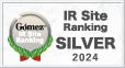 Gomez / IR Site Ranking 2024 Silver Prize