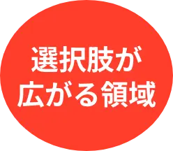 選択肢が広がる領域