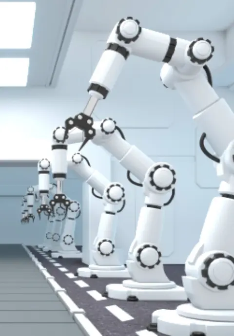AMR、ロボットアームイメージ