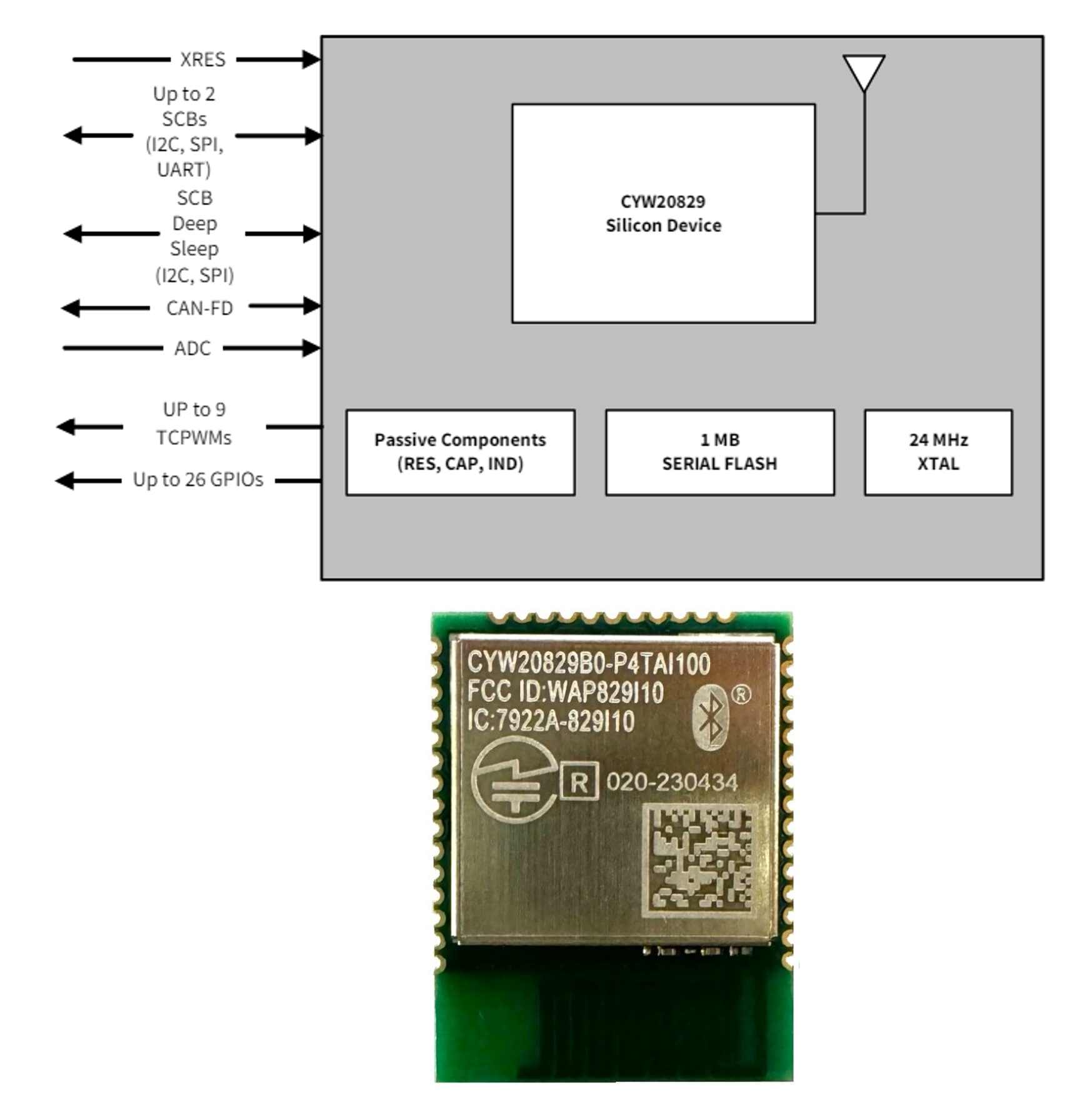CYW20829ブロック図